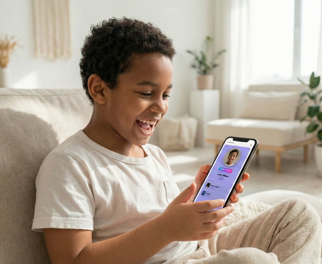 Parent viewing their child's Studio Card